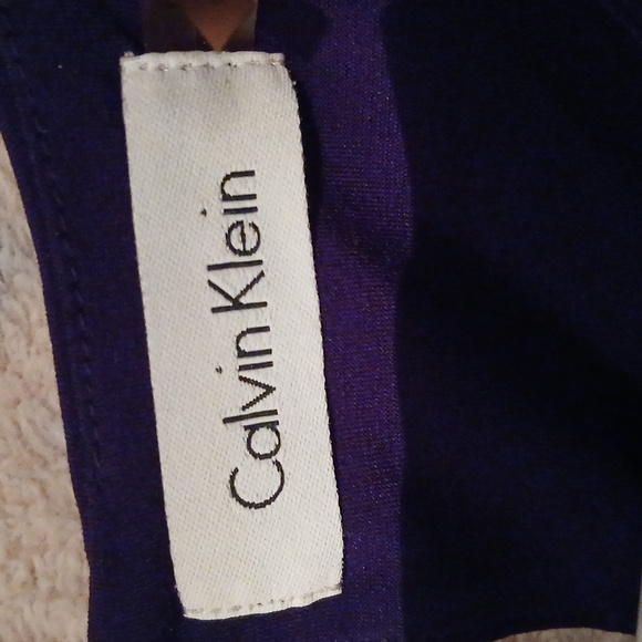 Calvin Klein Purple Sleeveless Blouse Size MP Like New - Picture 3 of 6